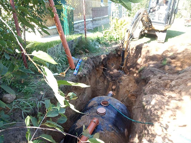 Монтаж септика