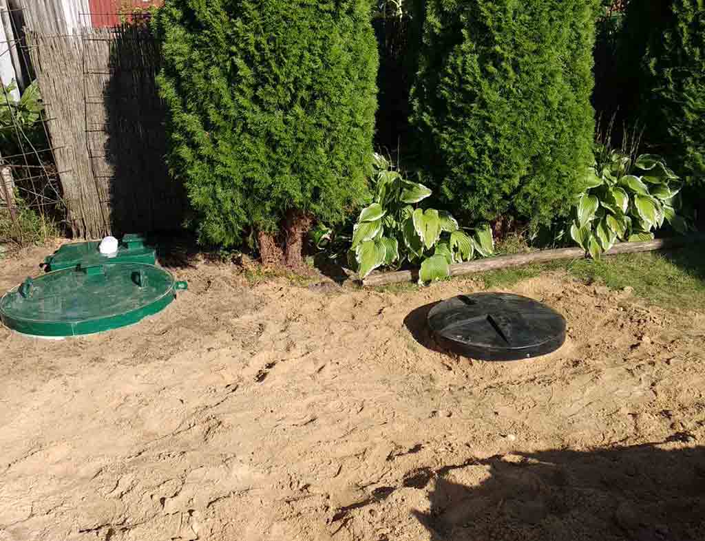 Биодевайс и дренажный колодец