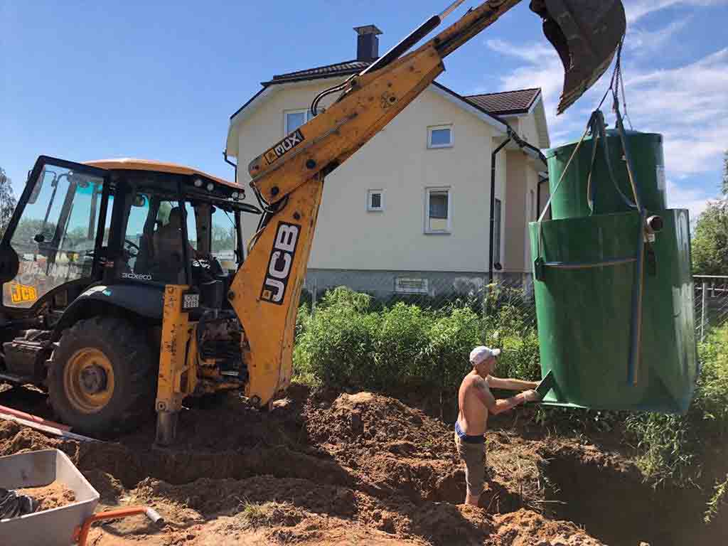 Монтаж канализации Альта био