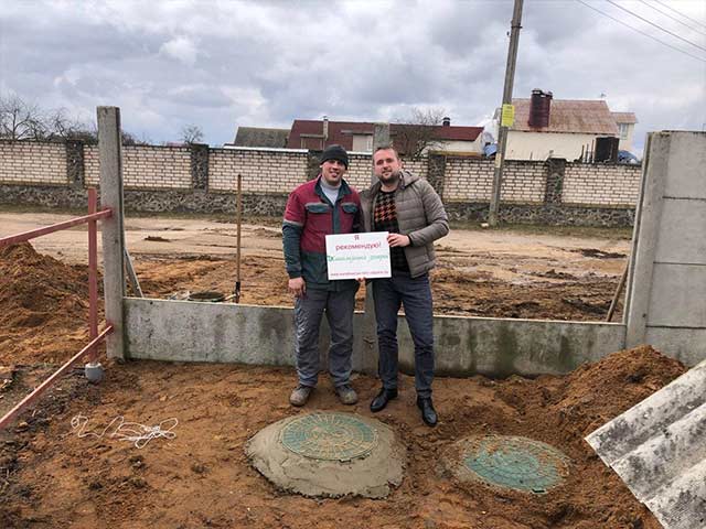 Монтаж Ж\Б септика