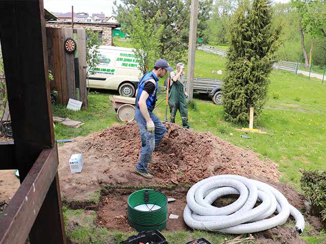 Монтаж канализации для дачи